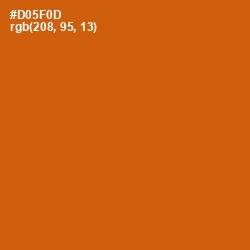 #D05F0D - Red Stage Color Image