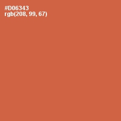 #D06343 - Red Damask Color Image