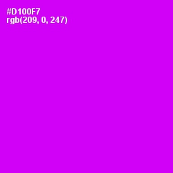 #D100F7 - Magenta / Fuchsia Color Image