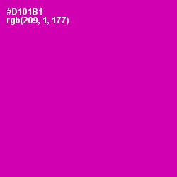 #D101B1 - Hollywood Cerise Color Image
