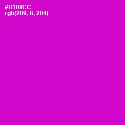 #D108CC - Shocking Pink Color Image