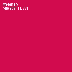 #D10B4D - Razzmatazz Color Image