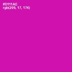 #D111AE - Hollywood Cerise Color Image