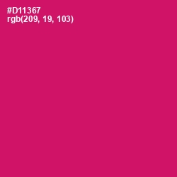 #D11367 - Razzmatazz Color Image