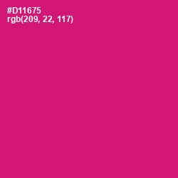 #D11675 - Razzmatazz Color Image