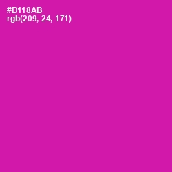 #D118AB - Red Violet Color Image