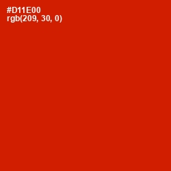 #D11E00 - Monza Color Image