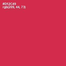 #D12C49 - Brick Red Color Image