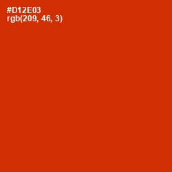 #D12E03 - Thunderbird Color Image