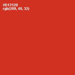 #D13120 - Persian Red Color Image