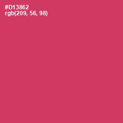#D13862 - Cerise Red Color Image