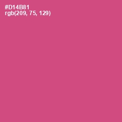 #D14B81 - Mulberry Color Image