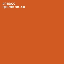 #D15A22 - Flame Pea Color Image