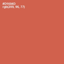 #D1604D - Red Damask Color Image