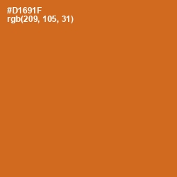 #D1691F - Hot Cinnamon Color Image