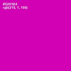 #D201B4 - Hollywood Cerise Color Image