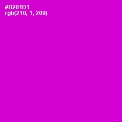 #D201D1 - Purple Pizzazz Color Image