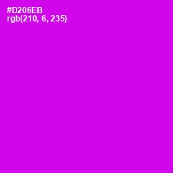 #D206EB - Magenta / Fuchsia Color Image