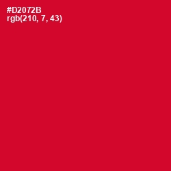 #D2072B - Crimson Color Image