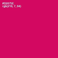 #D2075E - Razzmatazz Color Image