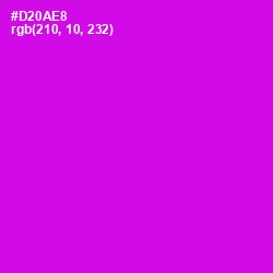 #D20AE8 - Magenta / Fuchsia Color Image