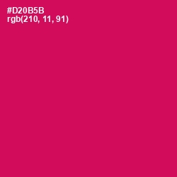 #D20B5B - Razzmatazz Color Image