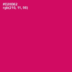 #D20B62 - Razzmatazz Color Image