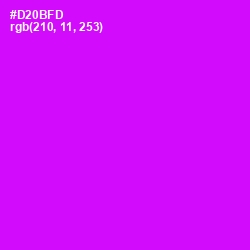 #D20BFD - Magenta / Fuchsia Color Image