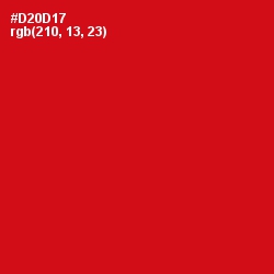 #D20D17 - Monza Color Image