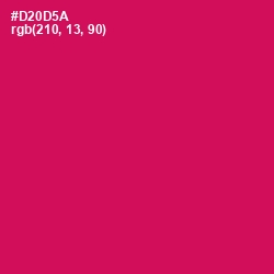 #D20D5A - Razzmatazz Color Image