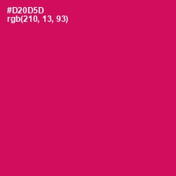 #D20D5D - Razzmatazz Color Image