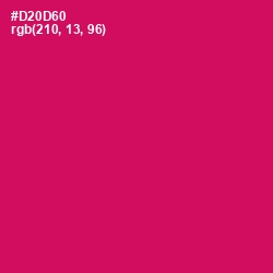 #D20D60 - Razzmatazz Color Image