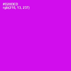 #D20DED - Magenta / Fuchsia Color Image