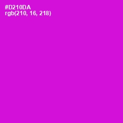 #D210DA - Shocking Pink Color Image