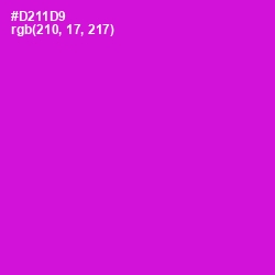 #D211D9 - Shocking Pink Color Image