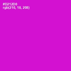 #D212D0 - Shocking Pink Color Image