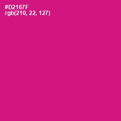 #D2167F - Razzmatazz Color Image