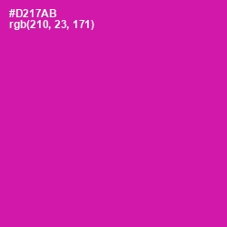#D217AB - Red Violet Color Image