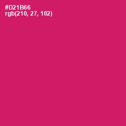 #D21B66 - Cerise Red Color Image