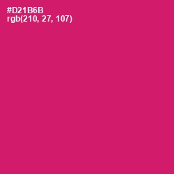 #D21B6B - Cerise Red Color Image