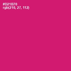 #D21B70 - Cerise Red Color Image