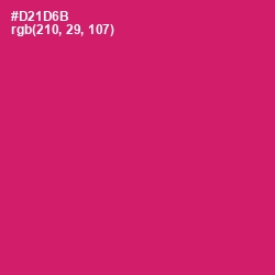 #D21D6B - Cerise Red Color Image