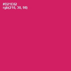 #D21E62 - Cerise Red Color Image