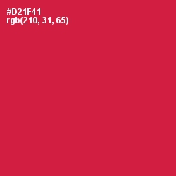 #D21F41 - Maroon Flush Color Image