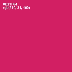 #D21F64 - Cerise Red Color Image