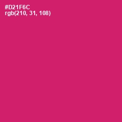#D21F6C - Cerise Red Color Image
