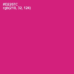 #D2207C - Cerise Red Color Image