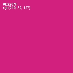 #D2207F - Cerise Red Color Image