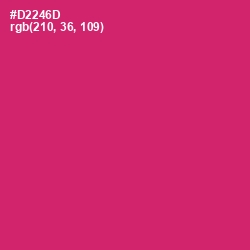 #D2246D - Cerise Red Color Image