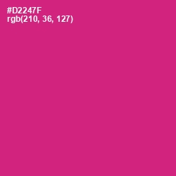 #D2247F - Cerise Red Color Image